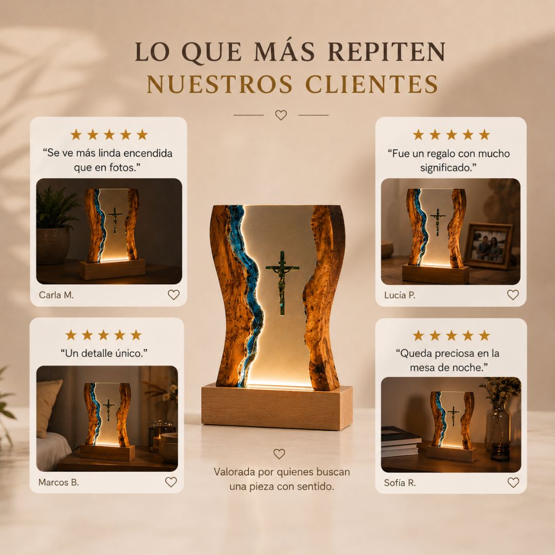 Lámpara de Resina de Jesús