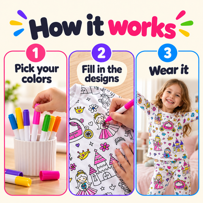 ColorJoy™ Color-In Pajama Set