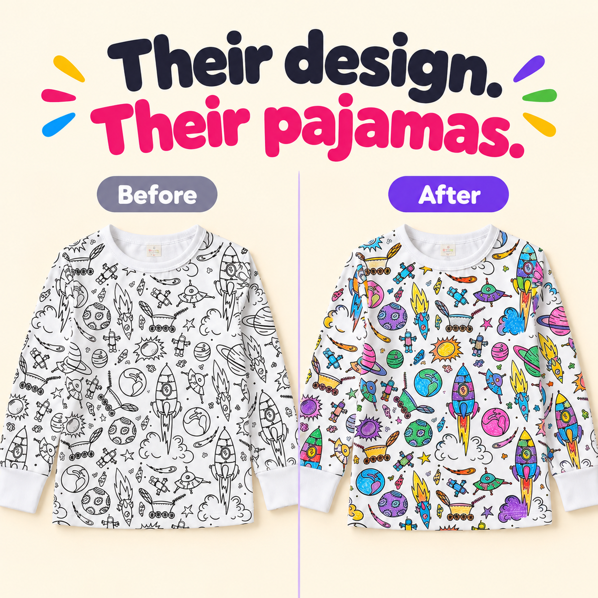 ColorJoy™ Color-In Pajama Set