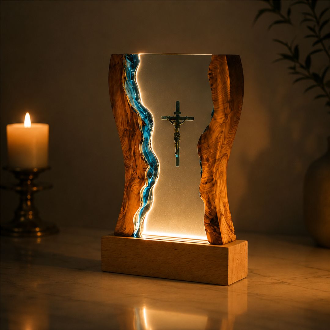 Lámpara de Resina de Jesús
