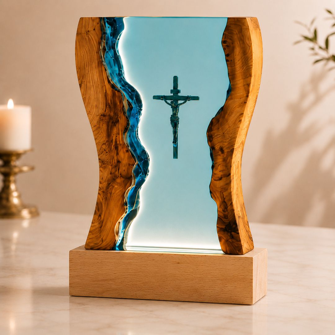 Lámpara de Resina de Jesús