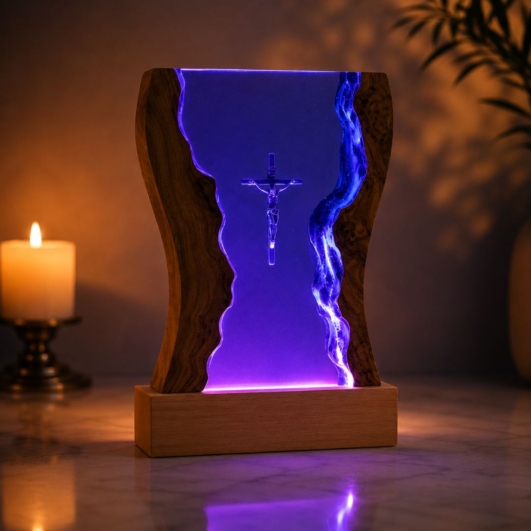 Lámpara de Resina de Jesús